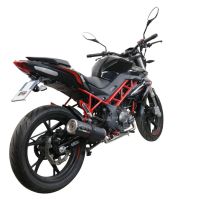 Esapament GPR compatibil cu Benelli Bn 125 2021 Sistem complet de evacuare legal omologat, inclusiv db killer și catalizator detașabil,M3 Black Titanium