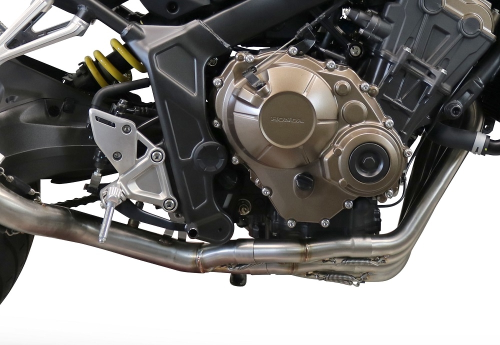 Exhaust compatible with Honda Cbr 650 R 2021-2023, Albus Evo4, Homologated legal full system exhaust, including removable db killer and catalyst