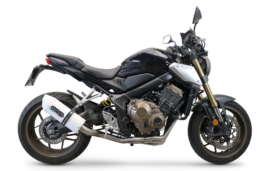 Exhaust compatible with Honda Cbr 650 R 2021-2023, Albus Evo4, Homologated legal full system exhaust, including removable db killer and catalyst