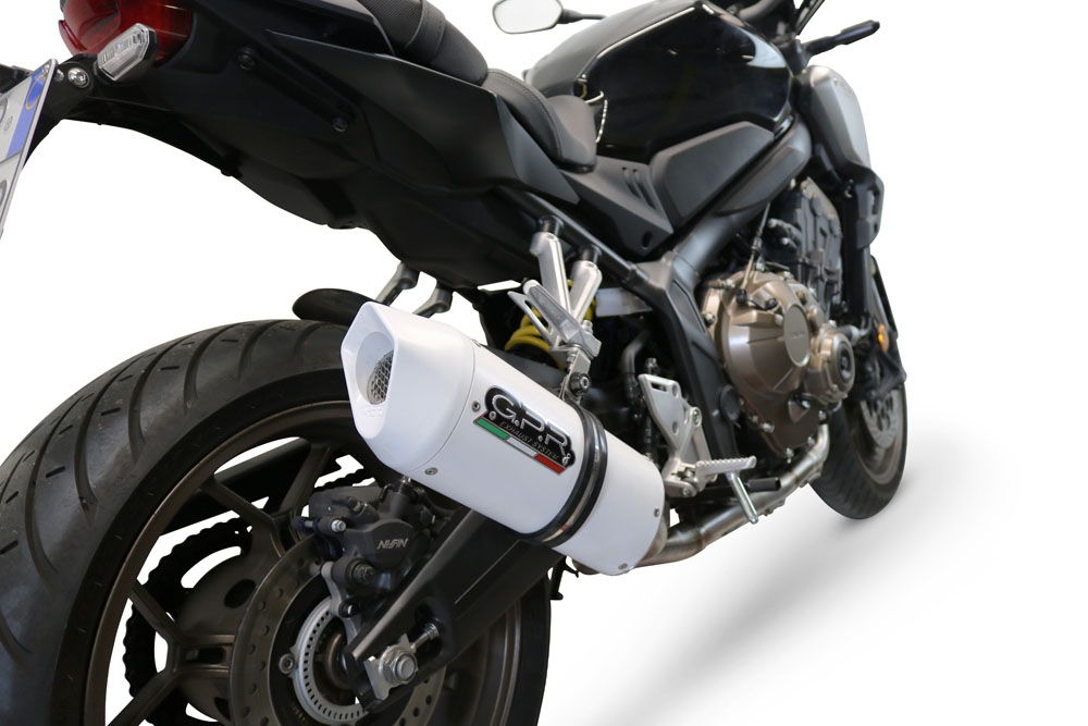 Exhaust compatible with Honda Cbr 650 R 2021-2023, Albus Evo4, Homologated legal full system exhaust, including removable db killer and catalyst