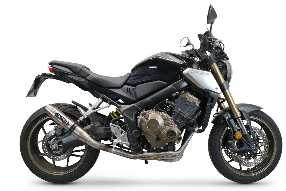 Exhaust compatible with Honda Cbr 650 R 2019-2020, Deeptone Inox, Homologated legal full system exhaust, including removable db killer and catalyst