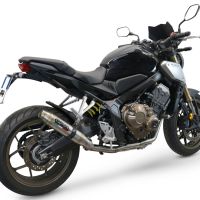 Exhaust compatible with Honda Cbr 650 R 2019-2020, Deeptone Inox, Homologated legal full system exhaust, including removable db killer and catalyst