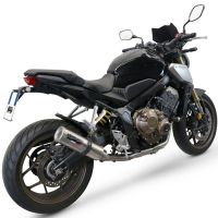 Esapament GPR compatibil cu Honda Cb 650 R 2021 Sistem complet de evacuare legal omologat, inclusiv db killer și catalizator detașabil,M3 Inox 