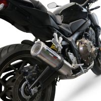 Esapament GPR compatibil cu Honda Cb 650 R 2021 Sistem complet de evacuare legal omologat, inclusiv db killer și catalizator detașabil,M3 Inox 