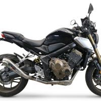 Exhaust compatible with Honda Cbr 650 F 2014-2016, Powercone Evo, Homologated legal full system exhaust, including removable db killer
