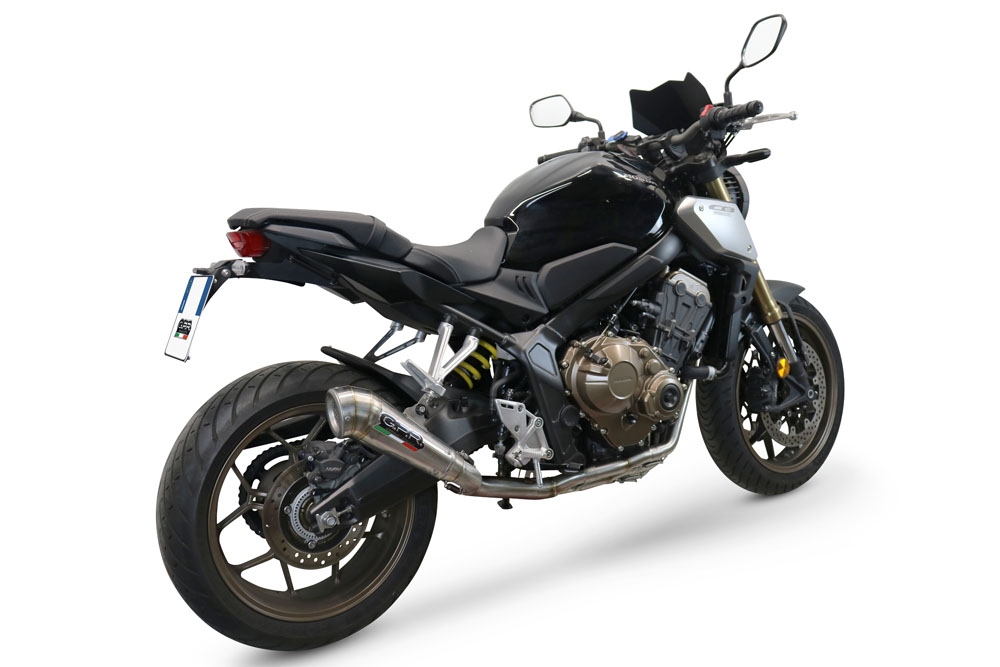 Exhaust compatible with Honda Cbr 650 F 2014-2016, Powercone Evo, Homologated legal full system exhaust, including removable db killer