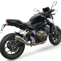 Exhaust compatible with Honda Cbr 650 F 2014-2016, Powercone Evo, Homologated legal full system exhaust, including removable db killer