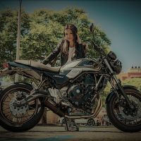 Esapament GPR compatibil cu Kawasaki Z 650 RS 2021 Amortizor omologat pentru zgomot, inclusiv linie completă, db killer și catalizator conform pentru inspecție,M3 Black Titanium