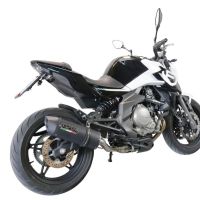 Esapament GPR compatibil cu Cf Moto 650 Mt 2021 Evacuare slip-on omologata, inclusiv db killer detașabil, cot de legătură și catalizator,Furore Evo4 Nero