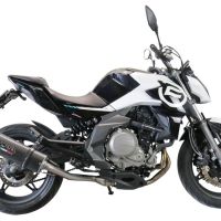 Esapament GPR compatibil cu Cf Moto 400 NK 2021 Evacuare slip-on omologata, inclusiv db killer detașabil, cot de legătură și catalizator,Furore Evo4 Poppy
