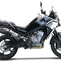 Esapament GPR compatibil cu Cf Moto 800 Mt Sport 2022 Evacuare slip-on omologata, inclusiv db killer detașabil și cot de legătură,Dual Poppy