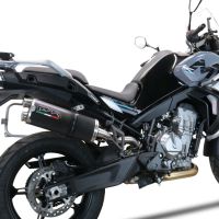 Esapament GPR compatibil cu Cf Moto 800 Mt Sport 2022 Evacuare slip-on omologata, inclusiv db killer detașabil și cot de legătură,Dual Poppy