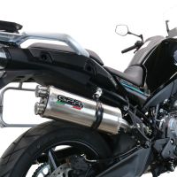 Esapament GPR compatibil cu Cf Moto 800 Mt Touring 2022 Evacuare slip-on omologata, inclusiv db killer detașabil și cot de legătură,Dual Titanium