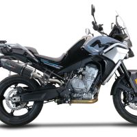 Esapament GPR compatibil cu Cf Moto 800 Mt Touring 2022 Evacuare slip-on omologata, inclusiv db killer detașabil și cot de legătură,Furore Evo4 Poppy
