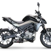 Exhaust compatible with Cf Moto 300 NK 2022-2024, M3 Poppy , Racing full system exhaust, including removable db killer