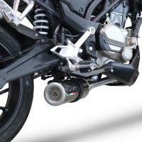 Exhaust compatible with Cf Moto 300 NK 2022-2024, M3 Poppy , Racing full system exhaust, including removable db killer