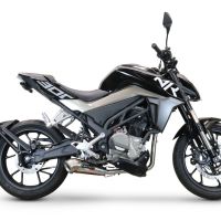 Esapament GPR compatibil cu Cf Moto 300 NK 2022 Sistem complet de evacuare legal omologat, inclusiv db killer și catalizator detașabil,Powercone Evo