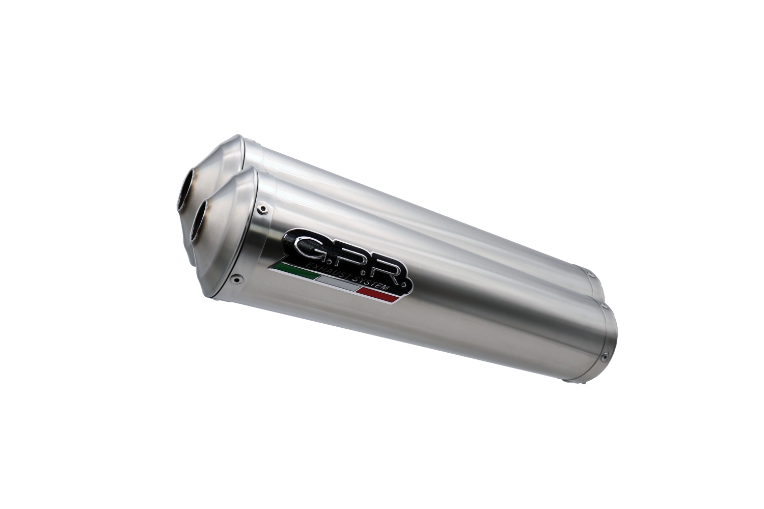Exhaust compatible with Yamaha MT-01 2005-2011, Inox Tondo, Dual Homologated legal slip-on exhaust including removable db killers and link pipes