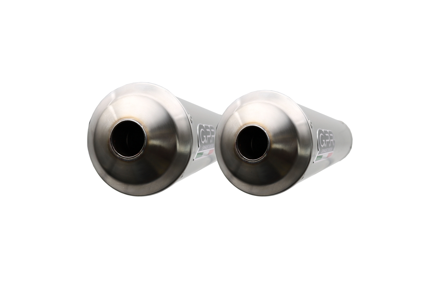 Exhaust compatible with Yamaha MT-01 2005-2011, Inox Tondo, Dual Homologated legal slip-on exhaust including removable db killers and link pipes
