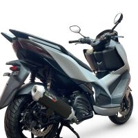 Exhaust compatible with Zontes D 125 2022-2024, Pentascooter, Homologated legal full system exhaust, including removable db killer and catalyst