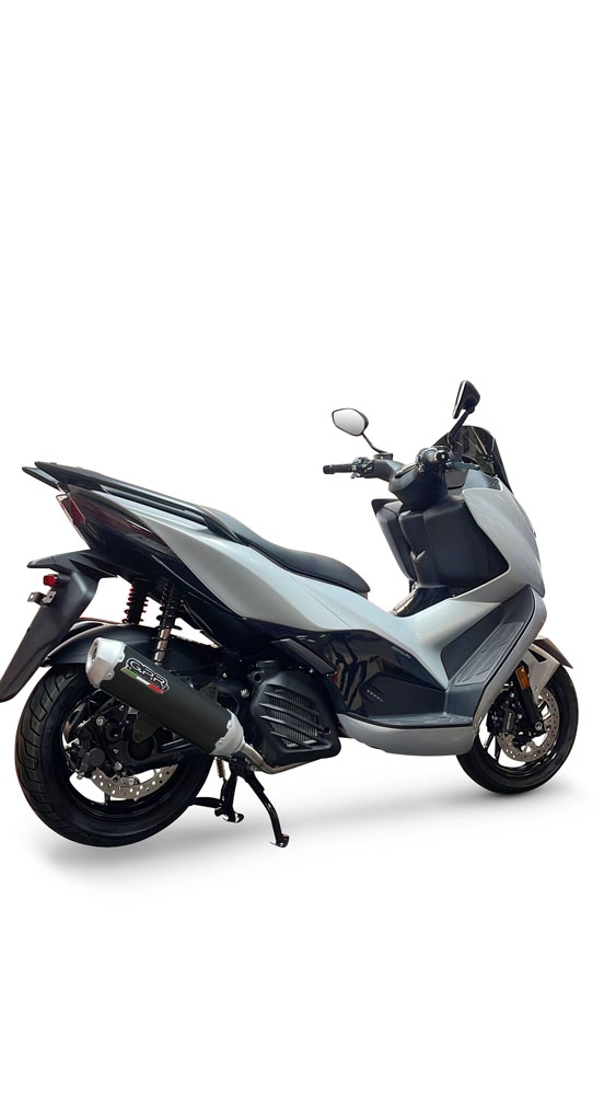 Exhaust compatible with Zontes D 125 2022-2024, Pentascooter, Homologated legal full system exhaust, including removable db killer and catalyst