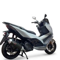 Exhaust compatible with Zontes D 125 2022-2024, Pentascooter, Homologated legal full system exhaust, including removable db killer and catalyst