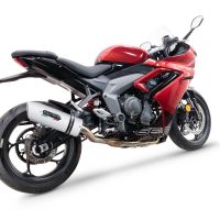 Esapament GPR compatibil cu Triumph Daytona 660 2023 Sistem complet de evacuare legal omologat, inclusiv db killer și catalizator detașabil,Albus Evo4