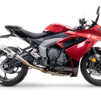 Exhaust compatible with Triumph Daytona 660 2023-2025, Deeptone Inox, Racing full system exhaust