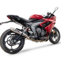 Exhaust compatible with Triumph Daytona 660 2023-2025, Deeptone Inox, Racing full system exhaust