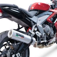 Esapament GPR compatibil cu Triumph Daytona 660 2023 Sistem complet de evacuare Racing, inclusiv db killer detașabil,M3 Inox 