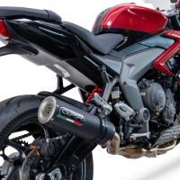 Exhaust compatible with Triumph Daytona 660 2023-2025, M3 Black Titanium, Racing full system exhaust, including removable db killer