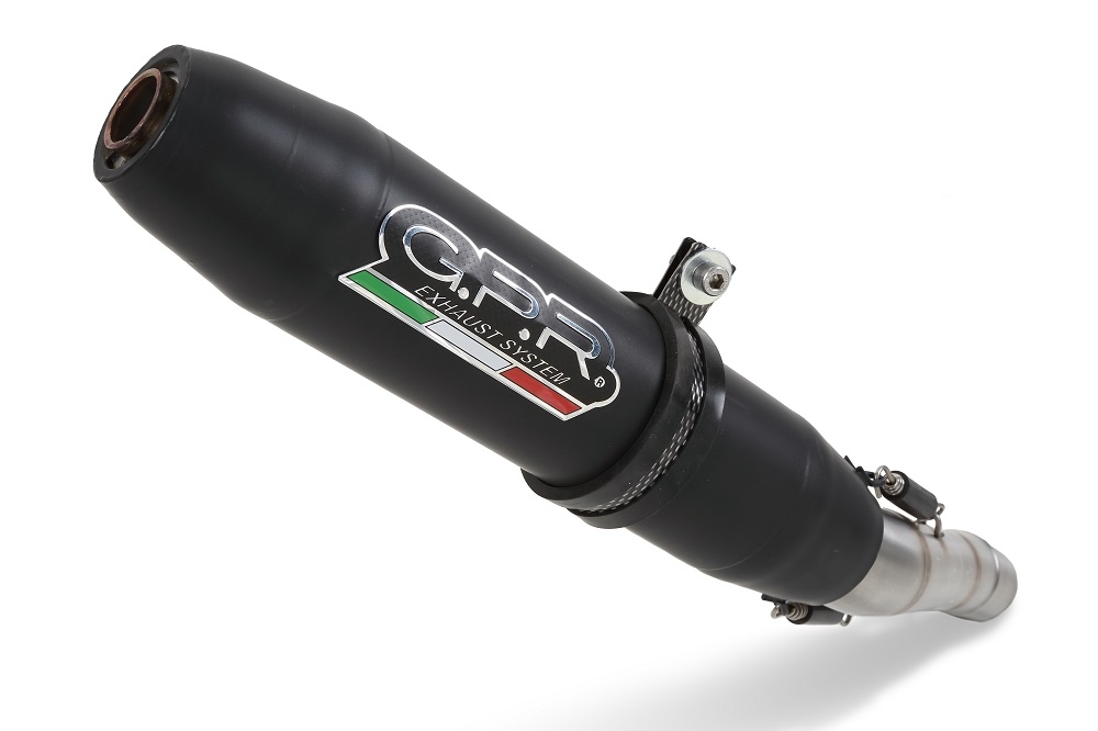 Exhaust compatible with Zontes Zt 310 2021-2024, Deeptone Nero, Homologated legal full system exhaust, including removable db killer and catalyst