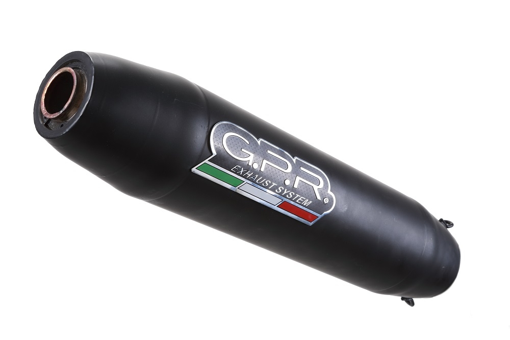 Exhaust compatible with Zontes Zt 310 2021-2024, Deeptone Nero, Homologated legal full system exhaust, including removable db killer and catalyst