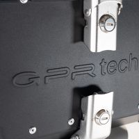 GPR TECH TOP CASE ALPI-TECH 45 LT. BLACK Top case in aluminum,including soft backrest, black color with universal plate  Capacity 45 LT.