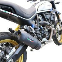 Esapament GPR compatibil cu Ducati Scrambler 800 Nightshift -Urban Motard 2021 Evacuare slip-on omologata, inclusiv db killer detașabil, cot de legătură și catalizator,Furore Evo4 Nero