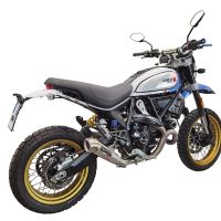 Esapament GPR compatibil cu Ducati Scrambler 800 Nightshift -Urban Motard 2021 Evacuare slip-on omologata, inclusiv db killer detașabil, cot de legătură și catalizator,Powercone Evo