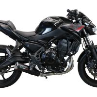 Esapament GPR compatibil cu Kawasaki Ninja 650 2021 Sistem complet de evacuare legal omologat, inclusiv db killer și catalizator detașabil,M3 Black Titanium