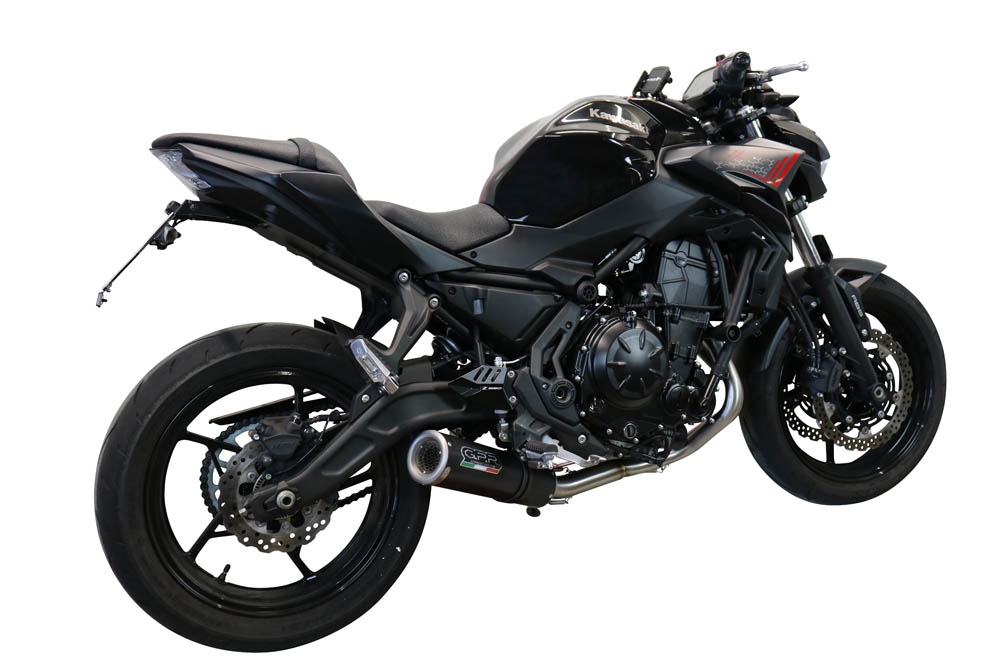 Esapament GPR compatibil cu Kawasaki Ninja 650 2021 Sistem complet de evacuare legal omologat, inclusiv db killer și catalizator detașabil,M3 Black Titanium