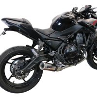 Esapament GPR compatibil cu Kawasaki Z 650 2017 Sistem complet de evacuare legal omologat, inclusiv db killer și catalizator detașabil,M3 Inox 