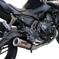 Esapament GPR compatibil cu Kawasaki Z 650 2017 Sistem complet de evacuare legal omologat, inclusiv db killer și catalizator detașabil,M3 Inox 
