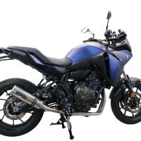 Esapament GPR compatibil cu Yamaha Tracer 700 2020 Sistem complet de evacuare legal omologat, inclusiv db killer și catalizator detașabil,M3 Inox 