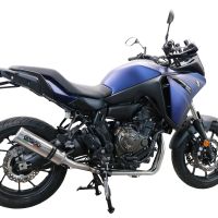 Esapament GPR compatibil cu Yamaha Tracer 700 2020 Sistem complet de evacuare legal omologat, inclusiv db killer și catalizator detașabil,M3 Inox 