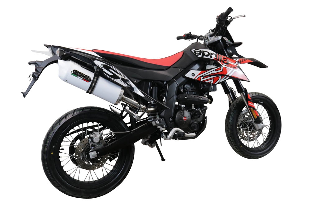 Exhaust compatible with Aprilia Rx 125 2021-2024, Albus Evo4, Homologated legal slip-on exhaust including removable db killer, link pipe and catalyst