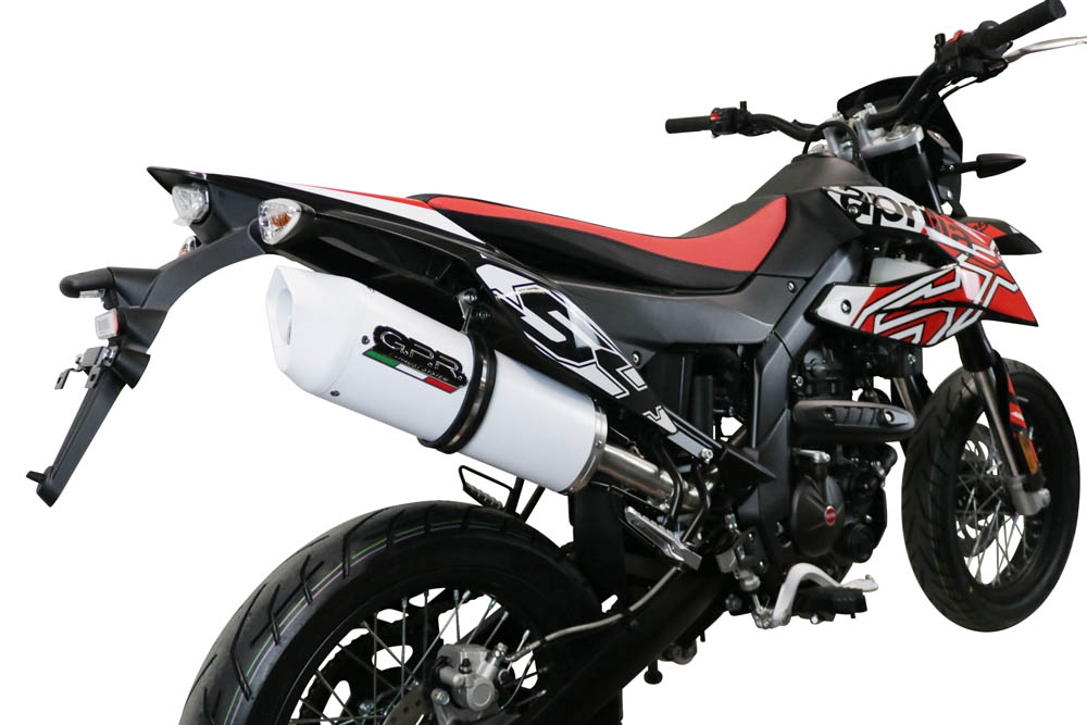 Exhaust compatible with Aprilia Rx 125 2021-2024, Albus Evo4, Homologated legal slip-on exhaust including removable db killer, link pipe and catalyst