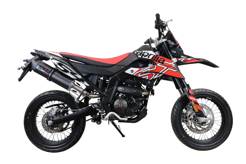 Esapament GPR compatibil cu Aprilia Rx 125 2021 Evacuare slip-on omologata, inclusiv db killer detașabil, cot de legătură și catalizator,Furore Evo4 Poppy
