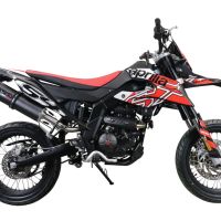 Esapament GPR compatibil cu Aprilia Rx 125 2021 Evacuare slip-on omologata, inclusiv db killer detașabil, cot de legătură și catalizator,Furore Evo4 Poppy