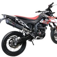 Esapament GPR compatibil cu Aprilia Rx 125 2021 Evacuare slip-on omologata, inclusiv db killer detașabil, cot de legătură și catalizator,Furore Evo4 Poppy