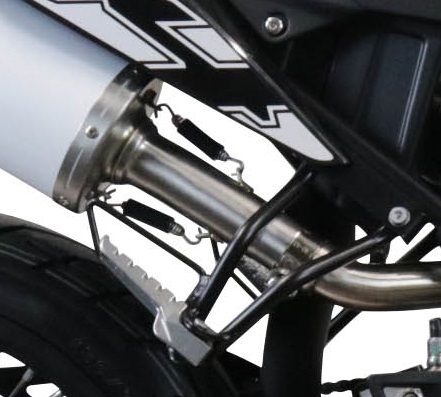 Esapament GPR compatibil cu Aprilia Rx 125 2021 Evacuare slip-on omologata, inclusiv db killer detașabil, cot de legătură și catalizator,Furore Evo4 Poppy