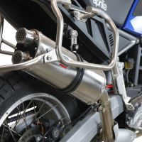 Exhaust compatible with Aprilia Tuareg 660 2021-2024, Dual Inox, Homologated legal slip-on exhaust including removable db killer and link pipe