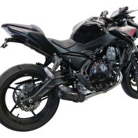 Esapament GPR compatibil cu Kawasaki Z 650 2017 Sistem complet de evacuare legal omologat, inclusiv db killer și catalizator detașabil,Furore Evo4 Nero